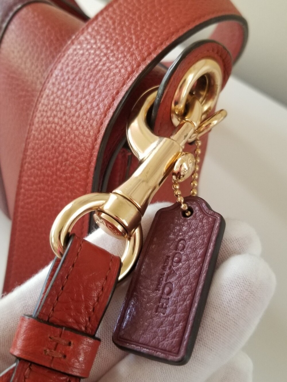 Coach Jes Messenger Bag Varsity Stripe Crossbody - Picture 14 of 15